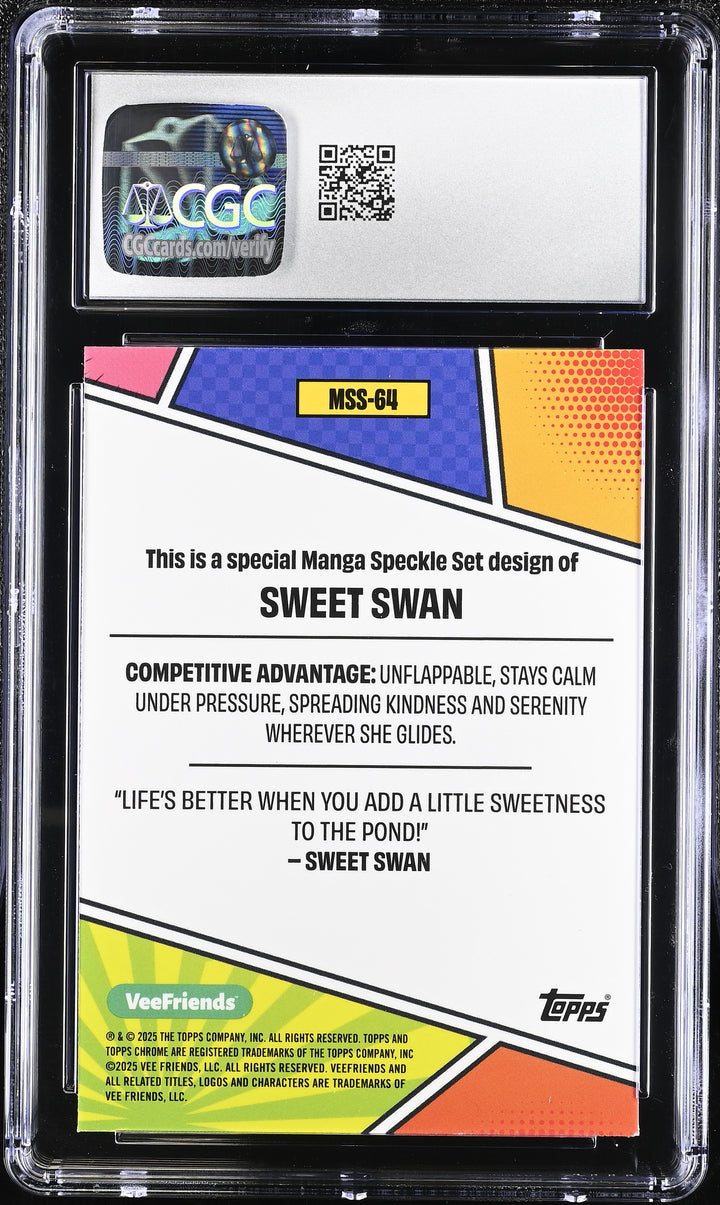 2025 VeeFriends Chrome #MSS-64 Sweet Swan CGC 9