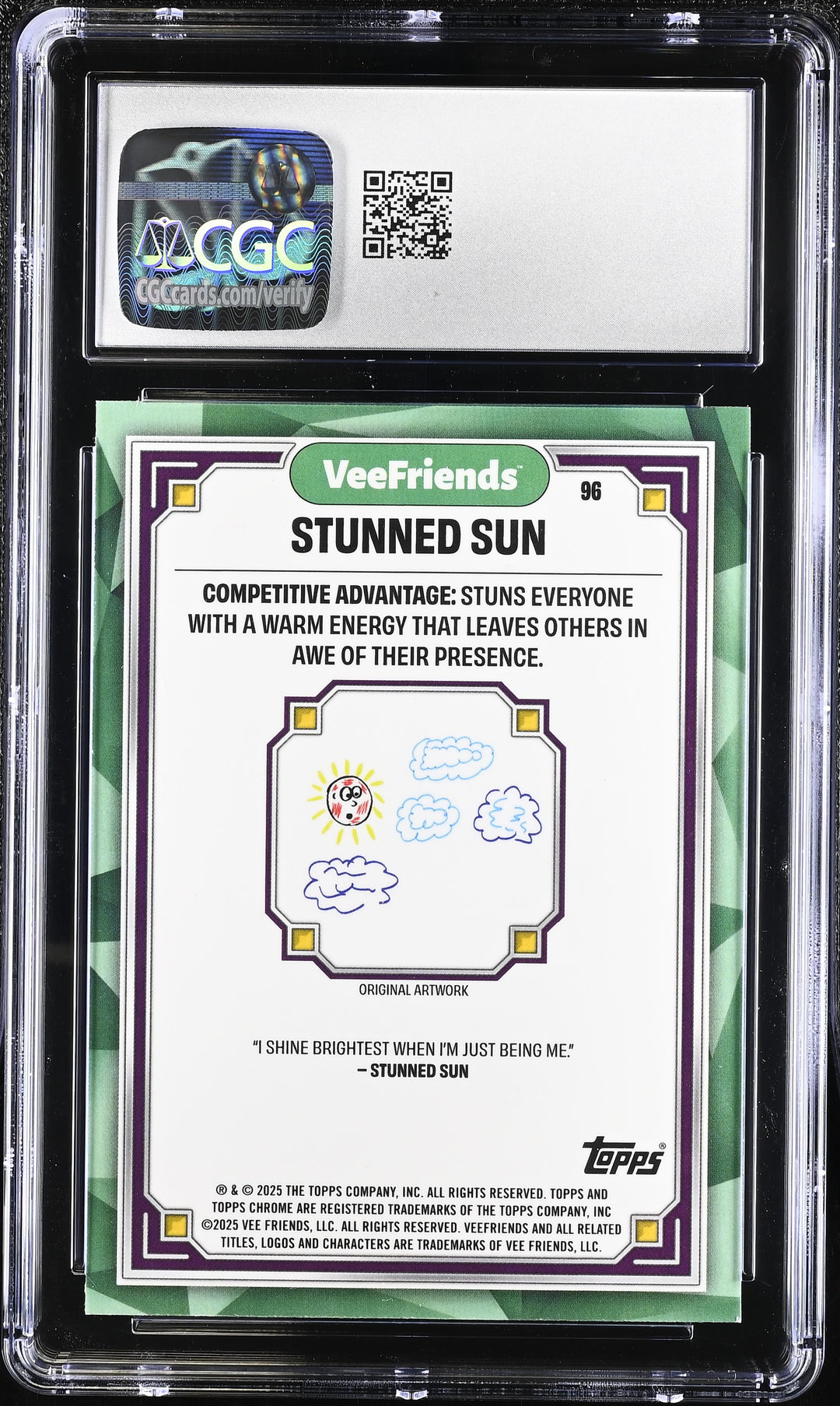 2025 VeeFriends Chrome #96 Stunned Sun CGC 10
