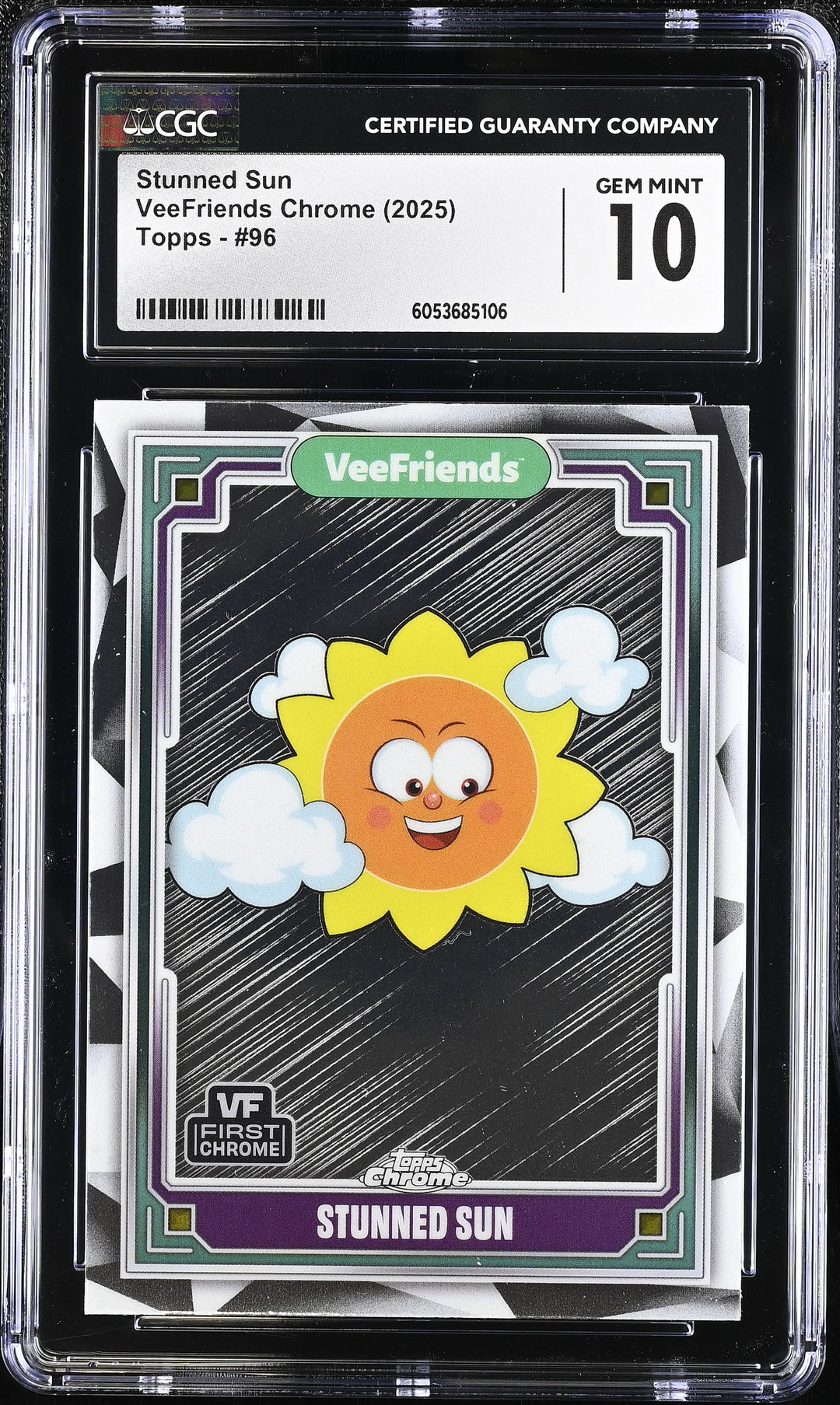 2025 VeeFriends Chrome #96 Stunned Sun CGC 10