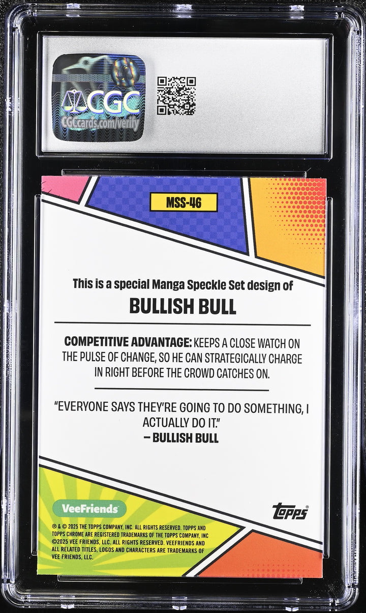2025 VeeFriends Chrome #MSS-46 Bullish Bull CGC 9