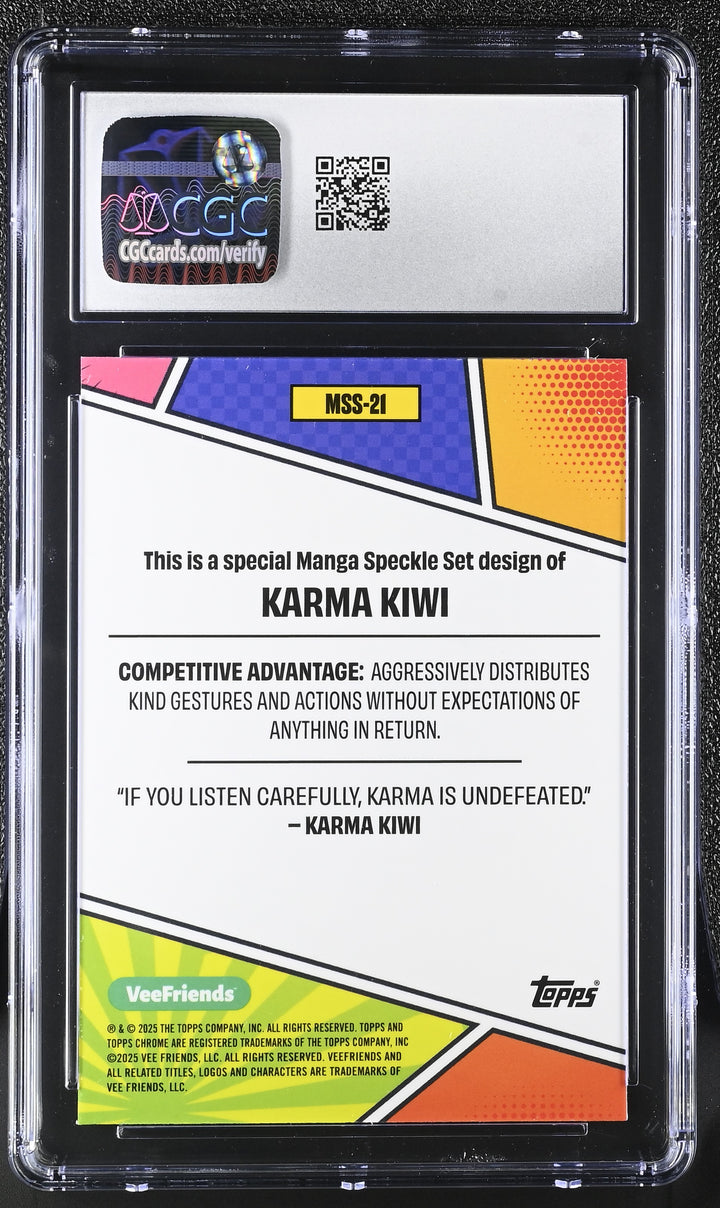 2025 VeeFriends Chrome #MSS-21 Karma Kiwi CGC 9