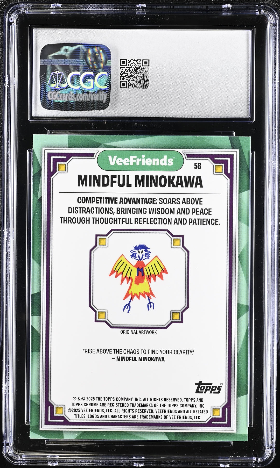 2025 VeeFriends Chrome #56 Mindful Minokawa CGC 8.5
