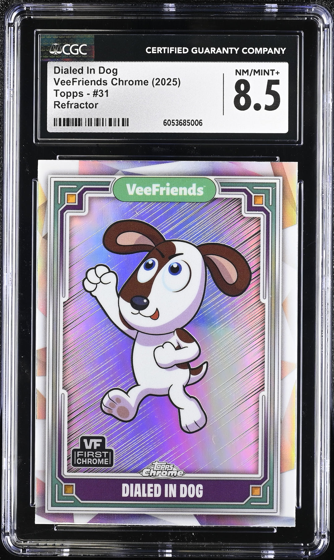 2025 VeeFriends Chrome #31 Dialed In Dog CGC 8.5