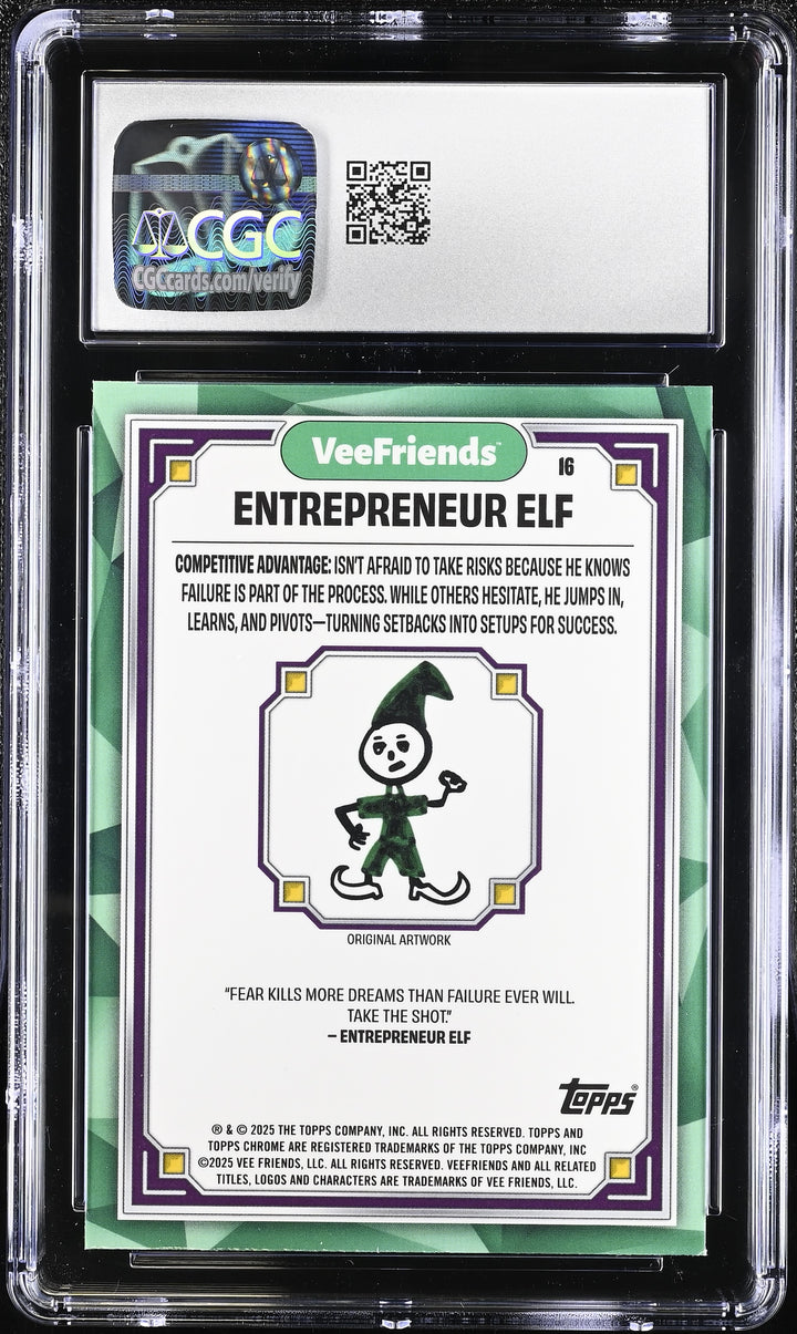 2025 VeeFriends Chrome #16 Entrepreneur Elf CGC 9