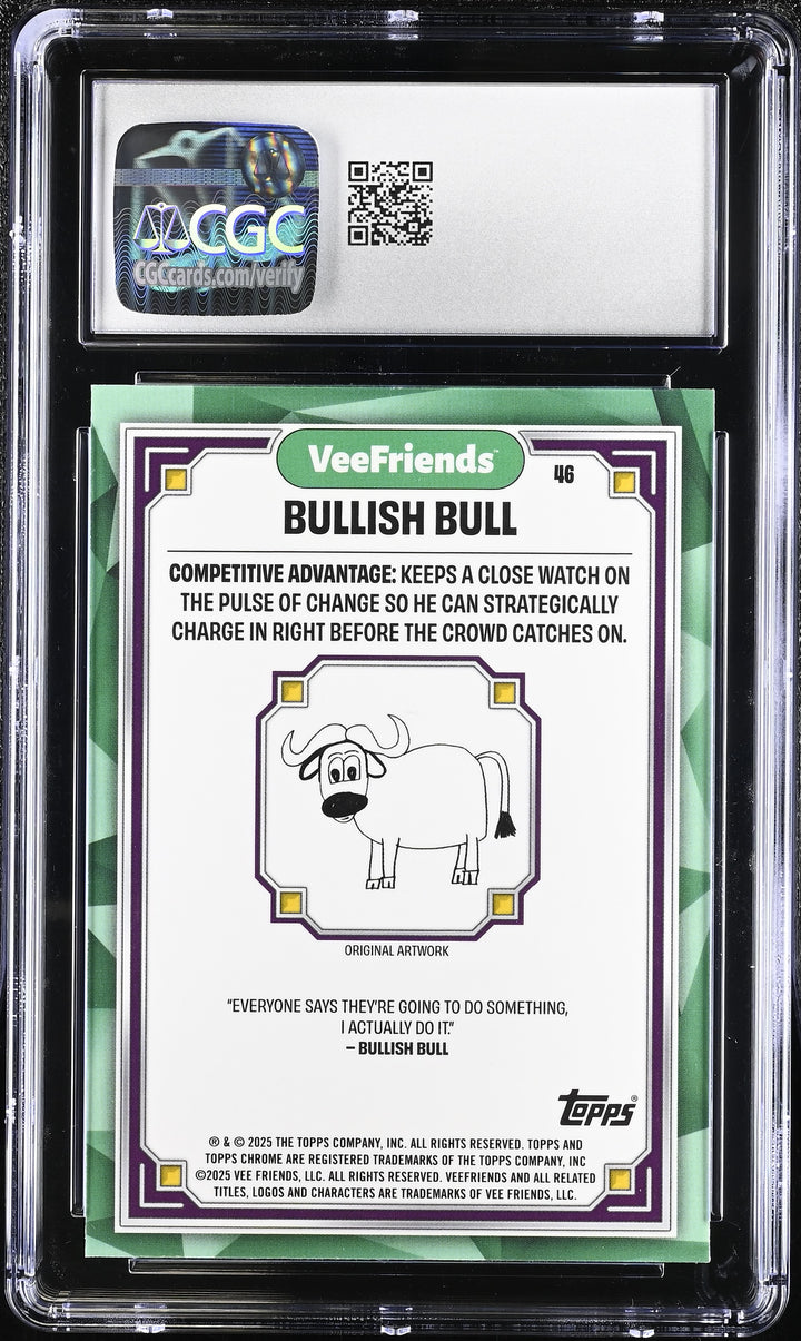 2025 VeeFriends Chrome #46 Bullish Bull CGC 8.5