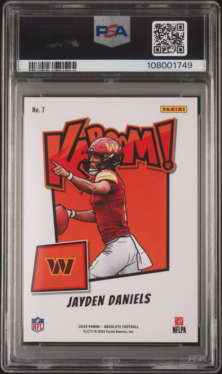 2024 Panini Absolute Kaboom! Horizontal #7 Jayden Daniels PSA 9