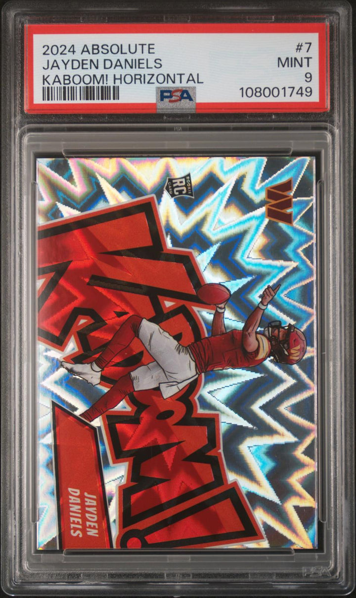 2024 Panini Absolute Kaboom! Horizontal #7 Jayden Daniels PSA 9