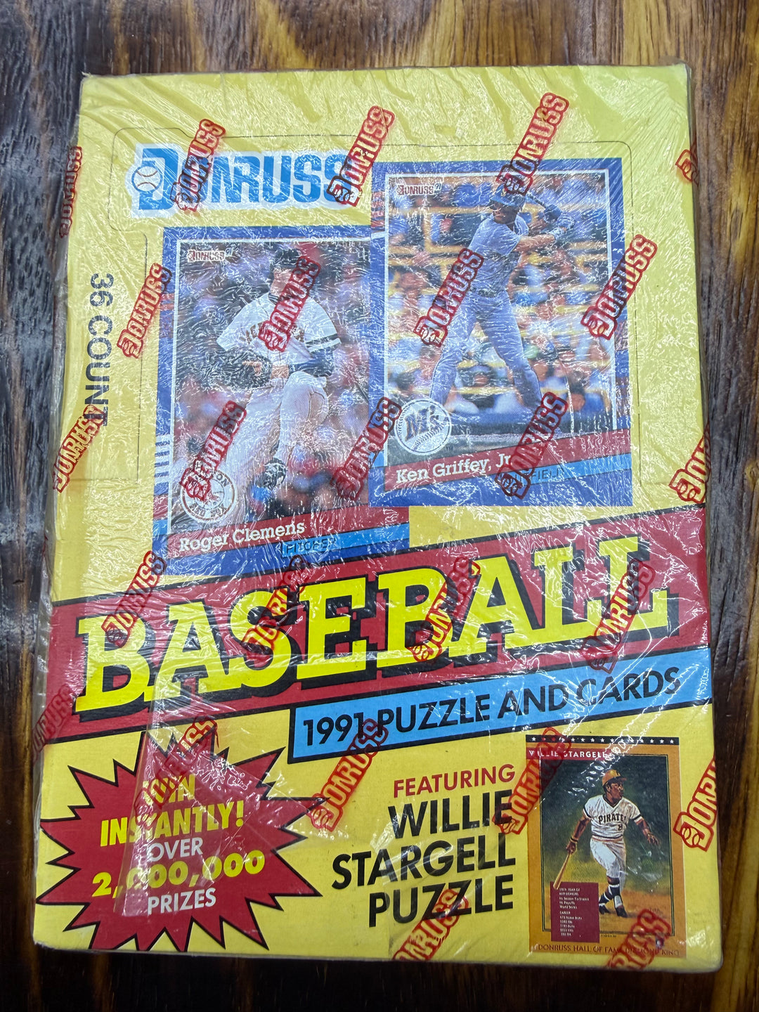 1991 Donruss Series 1 Baseball Cards Factory Sealed Wax Box 36 Packs Series 1